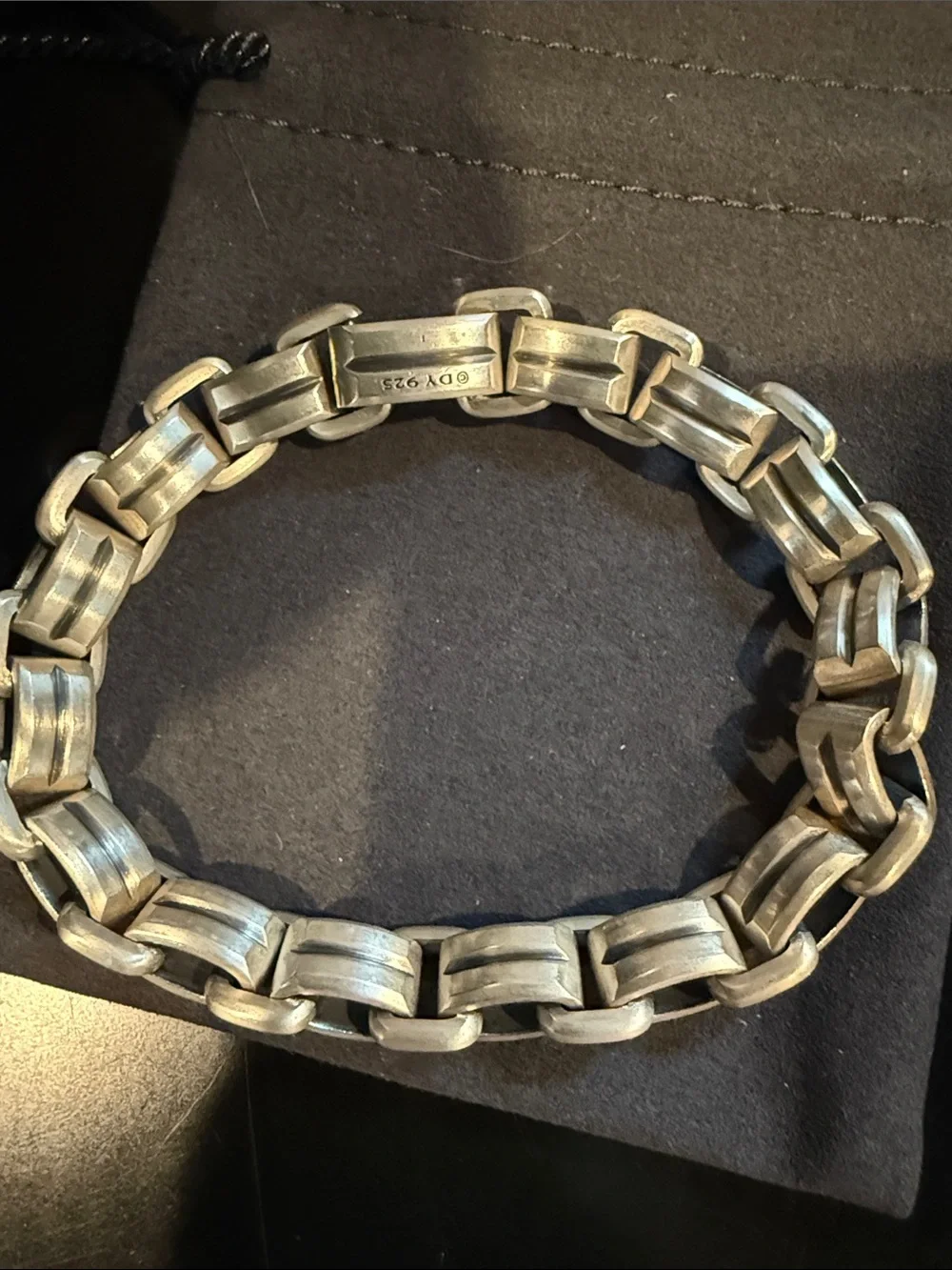 David Yurman Silver Link Chain Bracelet - Sterling silver